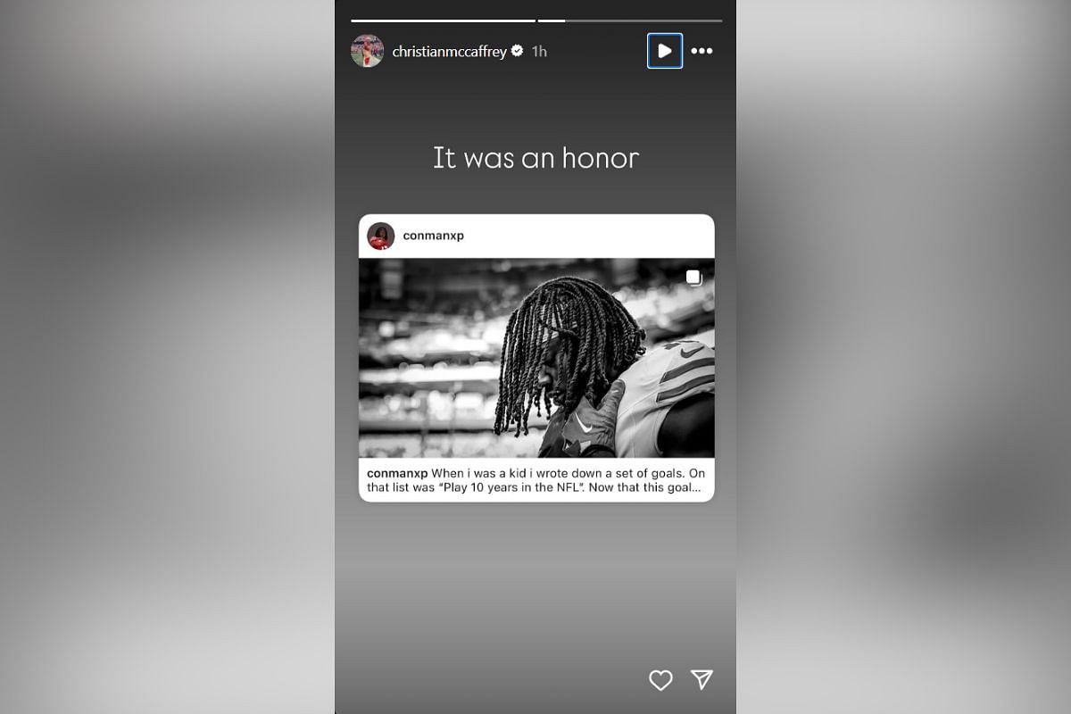 Image via christianmccaffrey Instagram